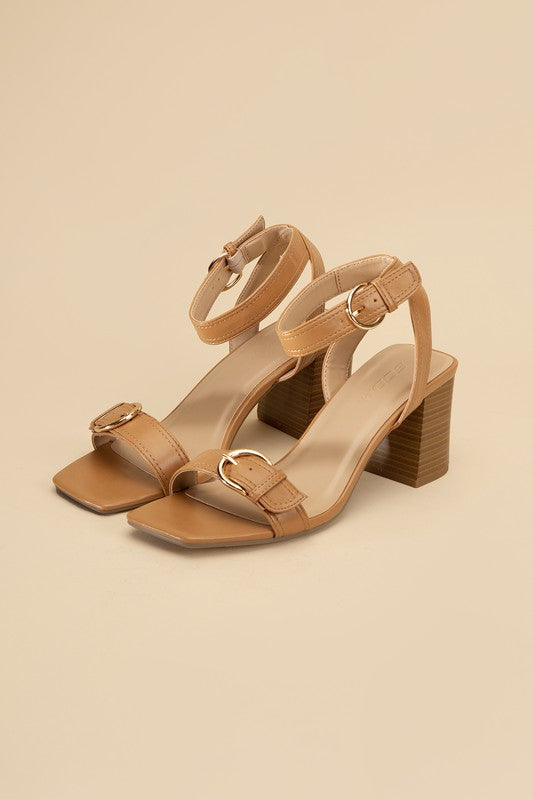 TREATY-S Buckle Sandal Heel HOUSE OF SHE