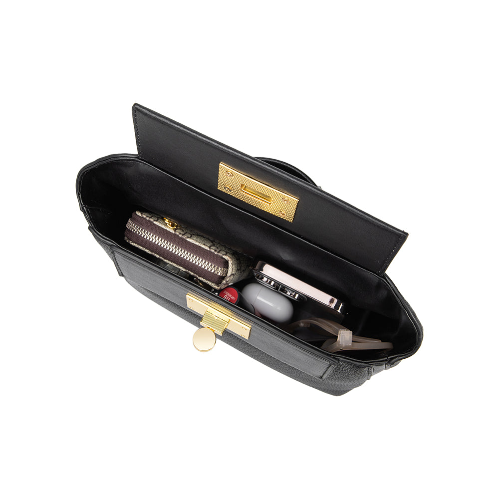 Elizabeth Black Recycled Vegan Crossbody Bag HOUSE OF SHE