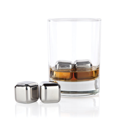 Glacier Rocks Stainless Steel Cube Set of 4 - HOUSE OF SHE