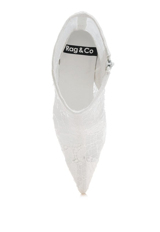 Samia Sequin Lace Boots - HOUSE OF SHE