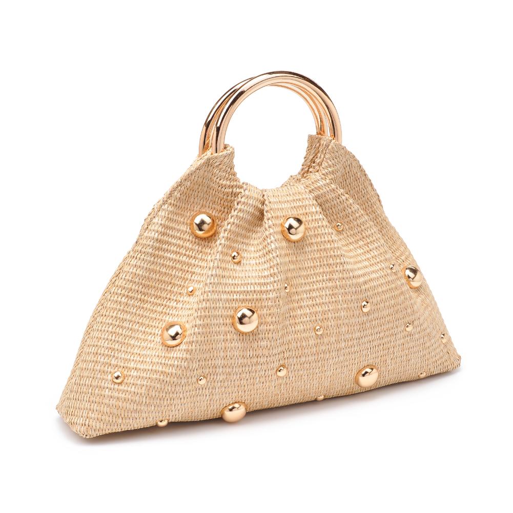 Harper Evening Natural Vegan Studded Bag - HOUSE OF SHE