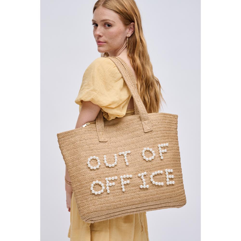 Maya Natural Pearl Tote - HOUSE OF SHE
