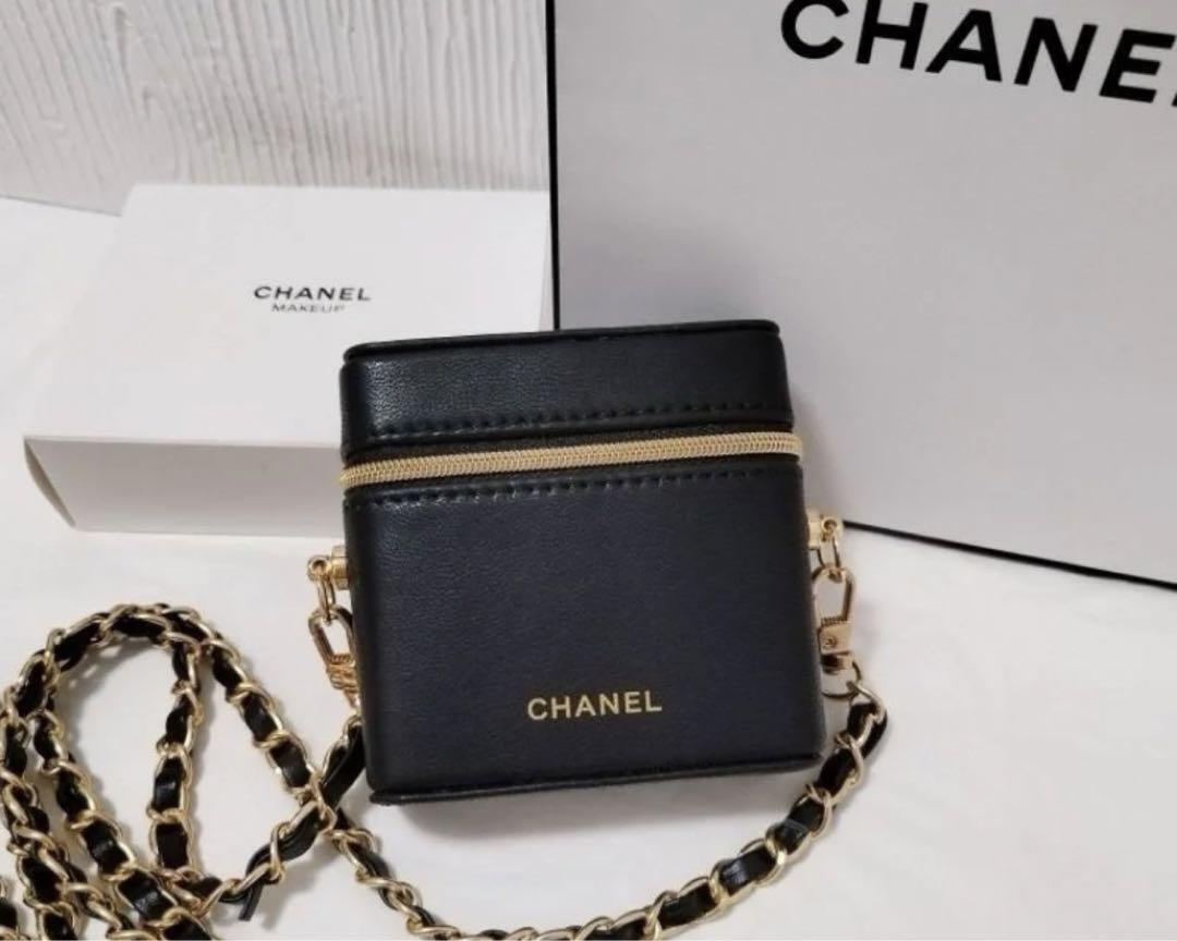 CHANEL CC Novelty Case & Pouch Black Chain Bag HOUSE OF SHE