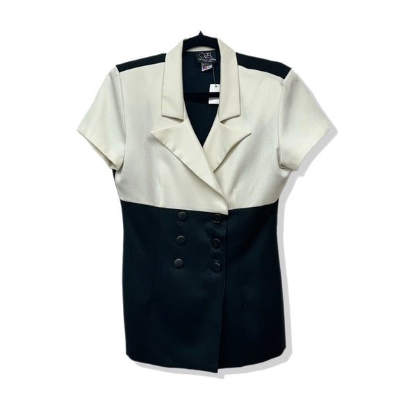 N5 Classic Blazer Button Up Blouse Top