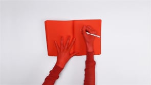 Not White Red Notebook