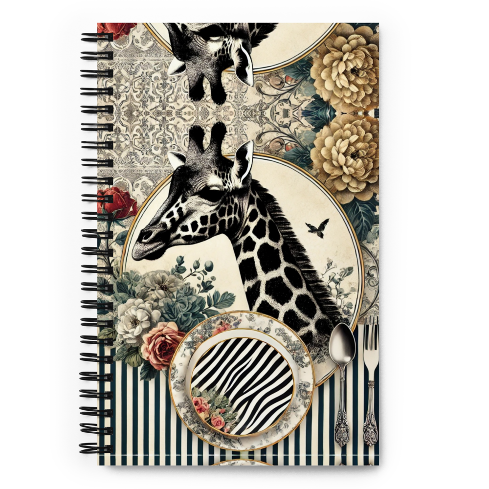 Giraffe Love Spiral Notebook - HOUSE OF SHE