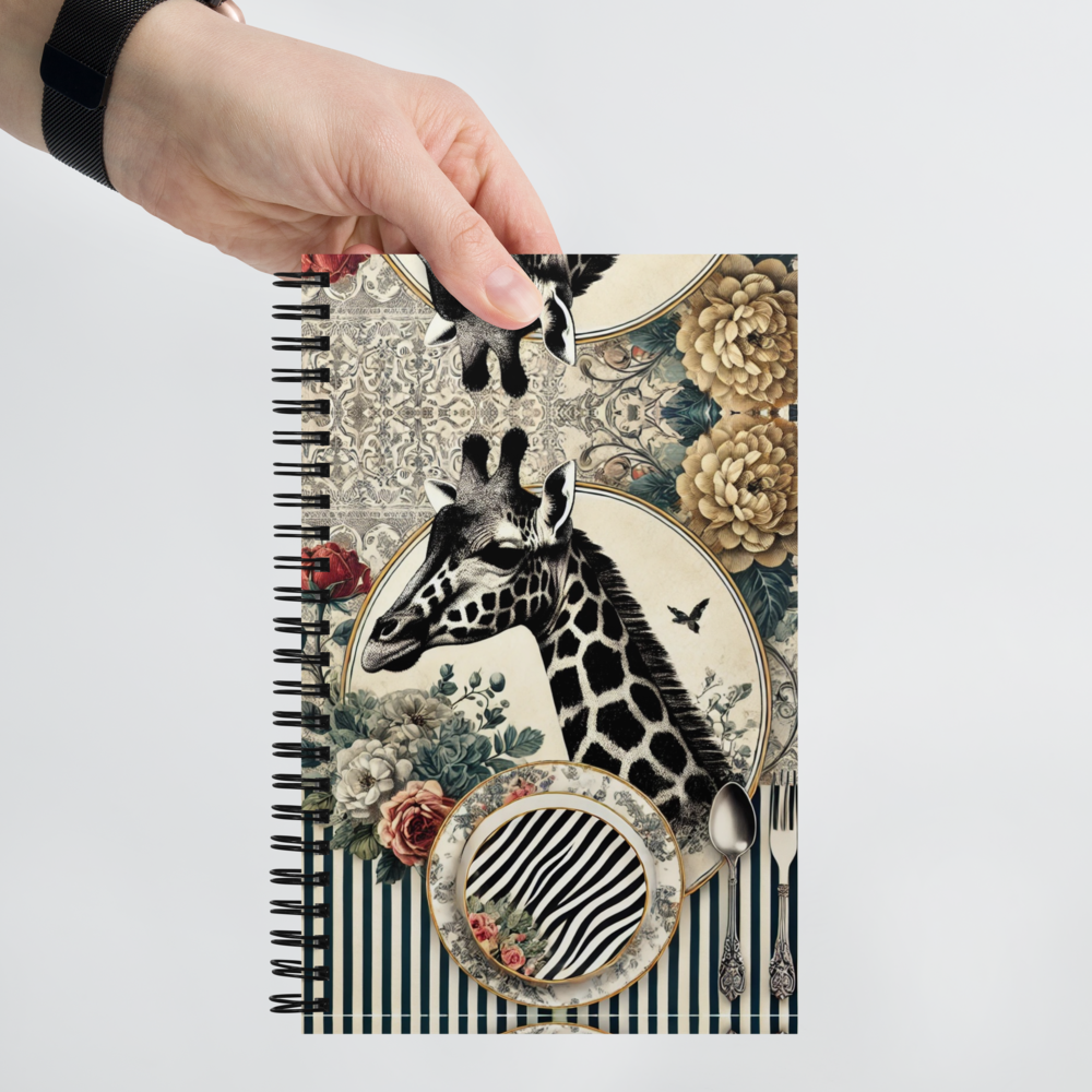 Giraffe Love Spiral Notebook - HOUSE OF SHE
