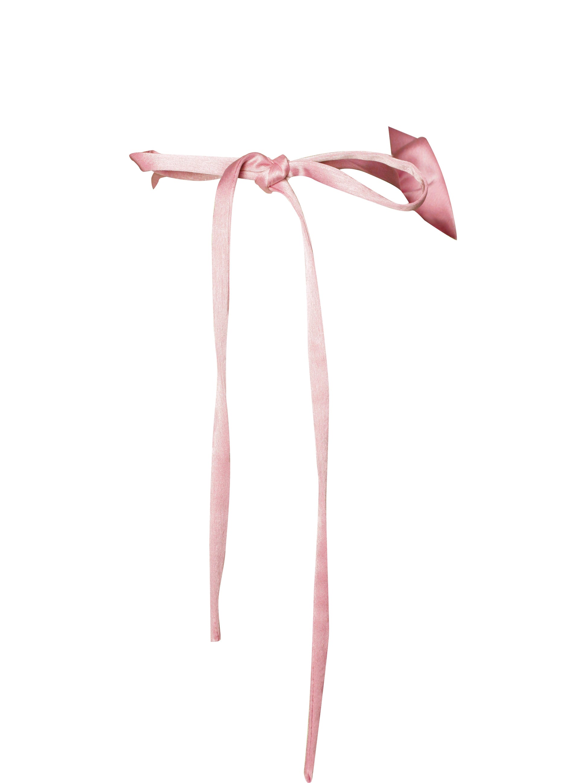 Vida Salmon Pink Satin Rose Flower Choker - HOUSE OF SHE