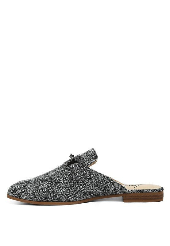 AKUA Horsebit Embellished Mule Slides - HOUSE OF SHE