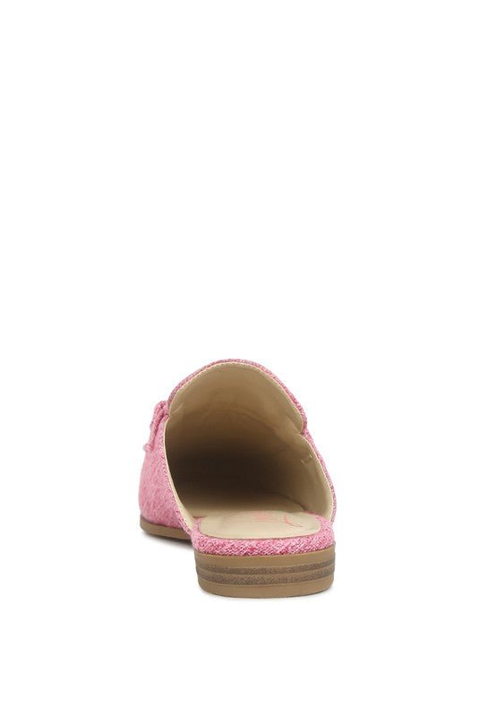 AKUA Horsebit Embellished Mule Slides - HOUSE OF SHE