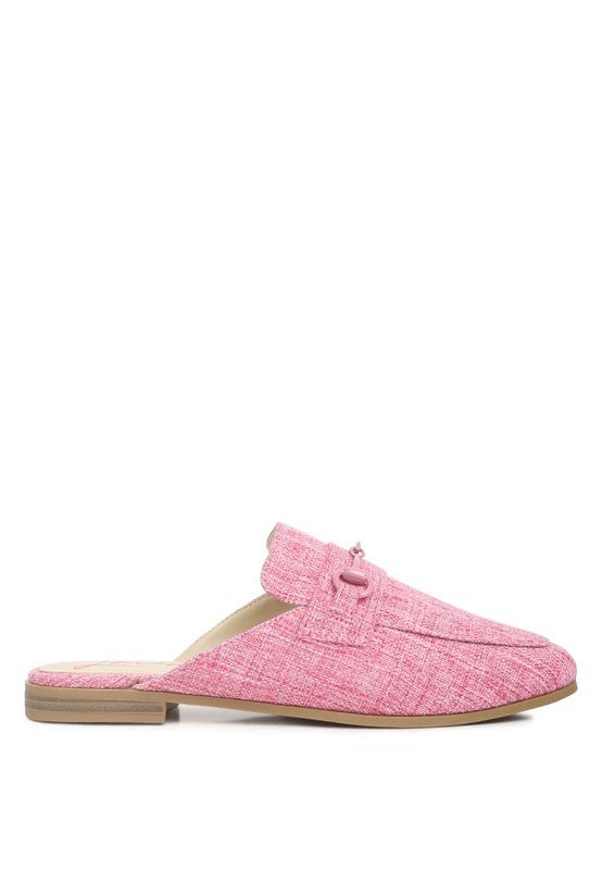 AKUA Horsebit Embellished Mule Slides - HOUSE OF SHE