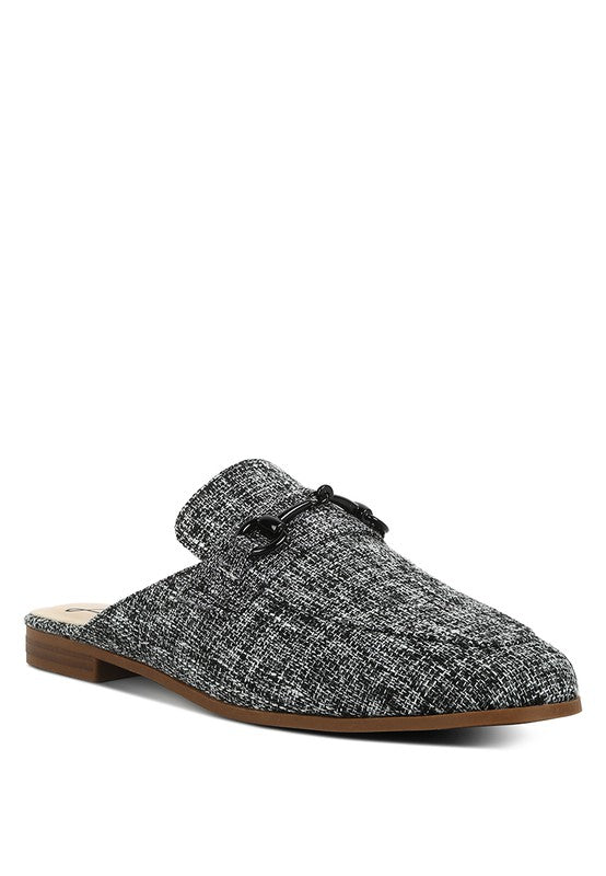 AKUA Horsebit Embellished Mule Slides - HOUSE OF SHE