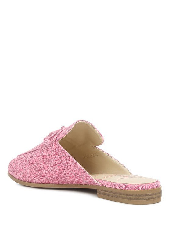 AKUA Horsebit Embellished Mule Slides - HOUSE OF SHE