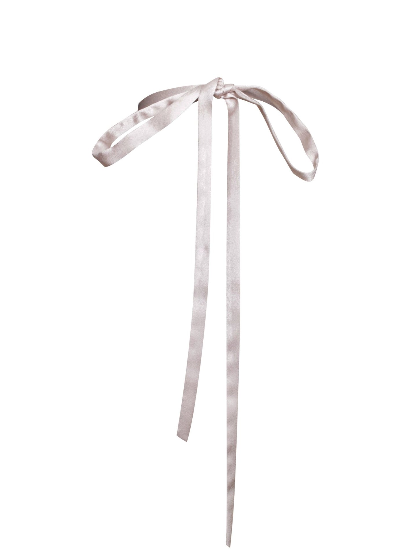 Beige Satin Rose Flower Choker - HOUSE OF SHE