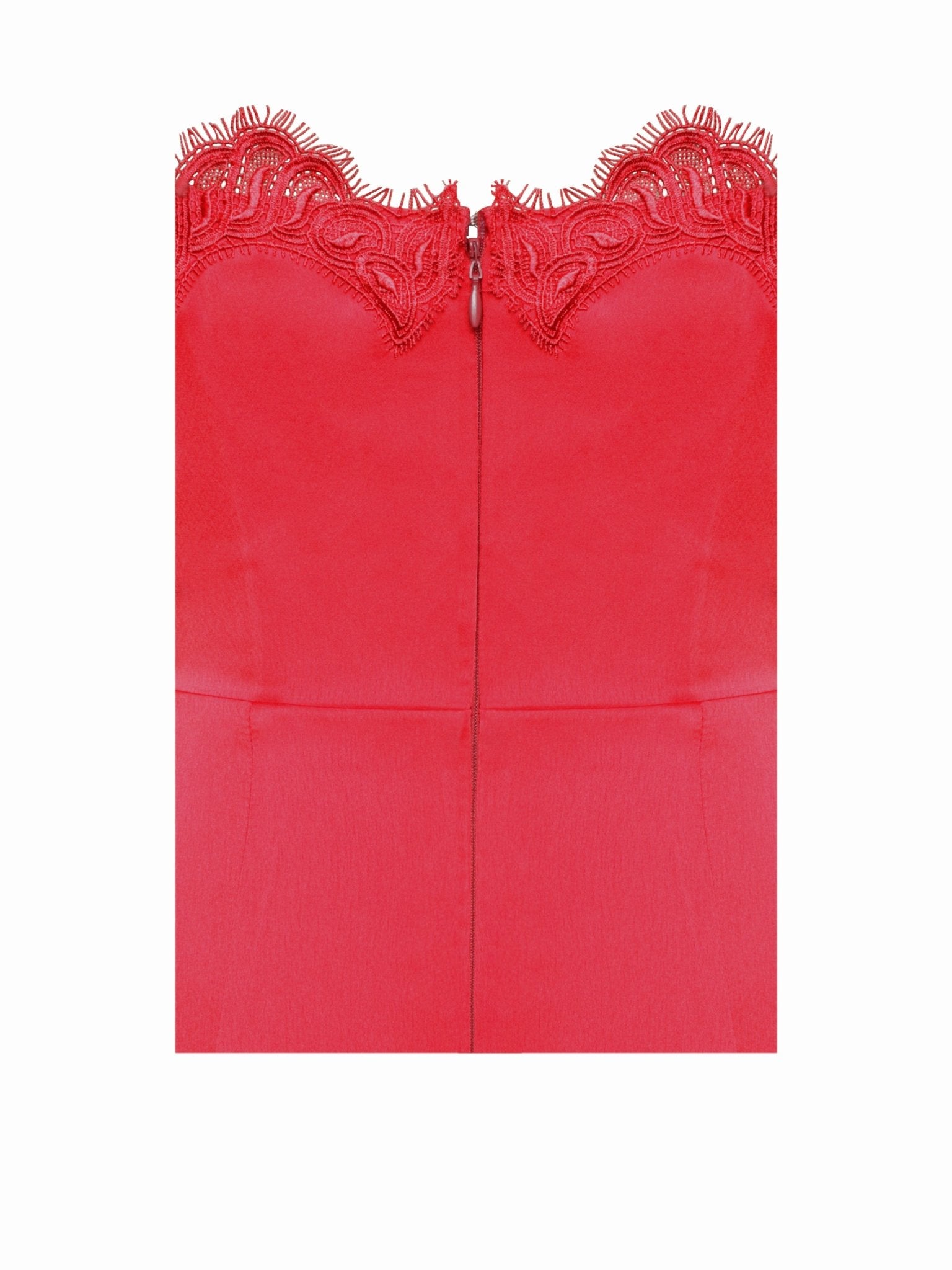 Bia Red Satin Dress - HOUSE OF SHE