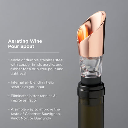Copper Aerating Pour Spout - HOUSE OF SHE