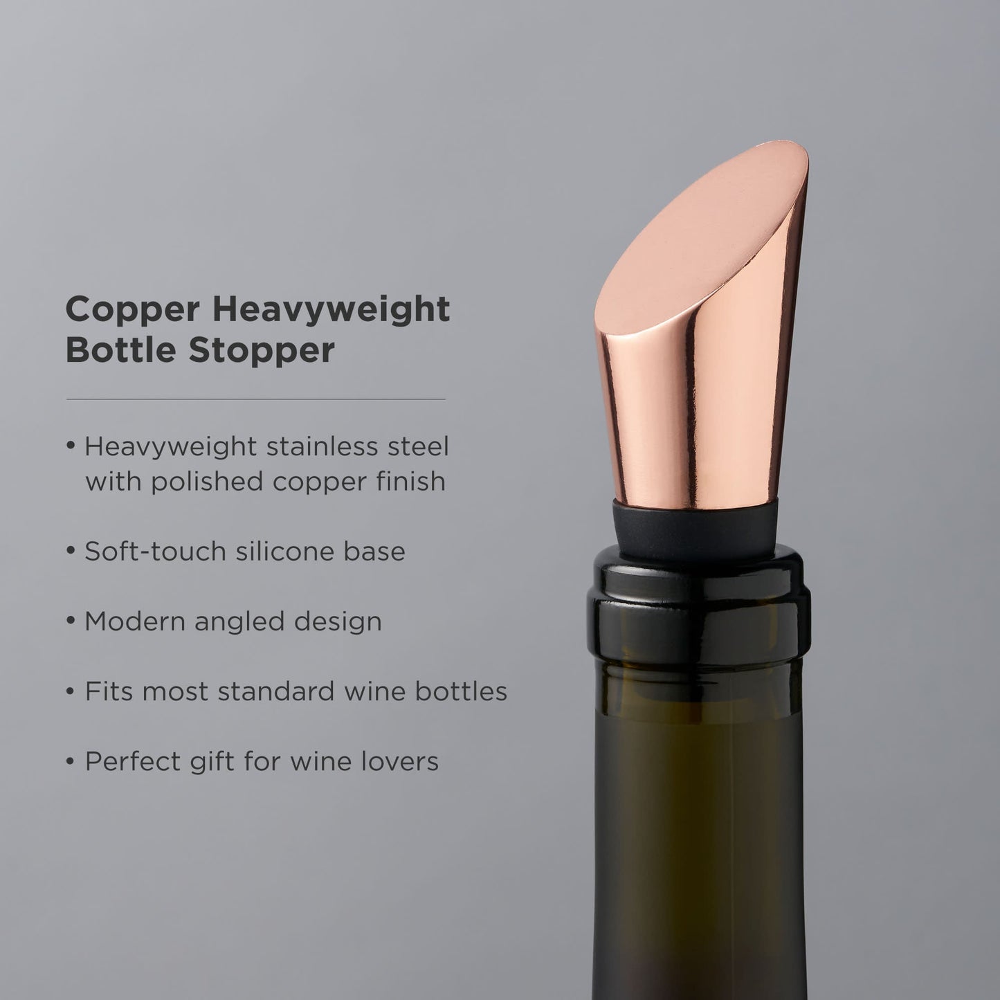Copper Heavyweight Bottle Stopper - HOUSE OF SHE