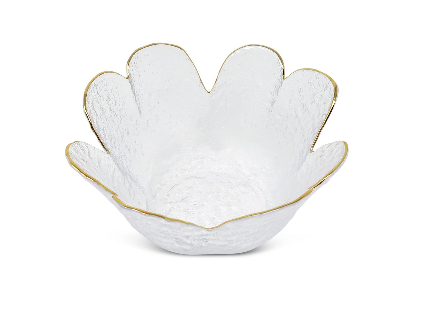 Flower Shaped Bowl with Gold Rim - HOUSE OF SHE