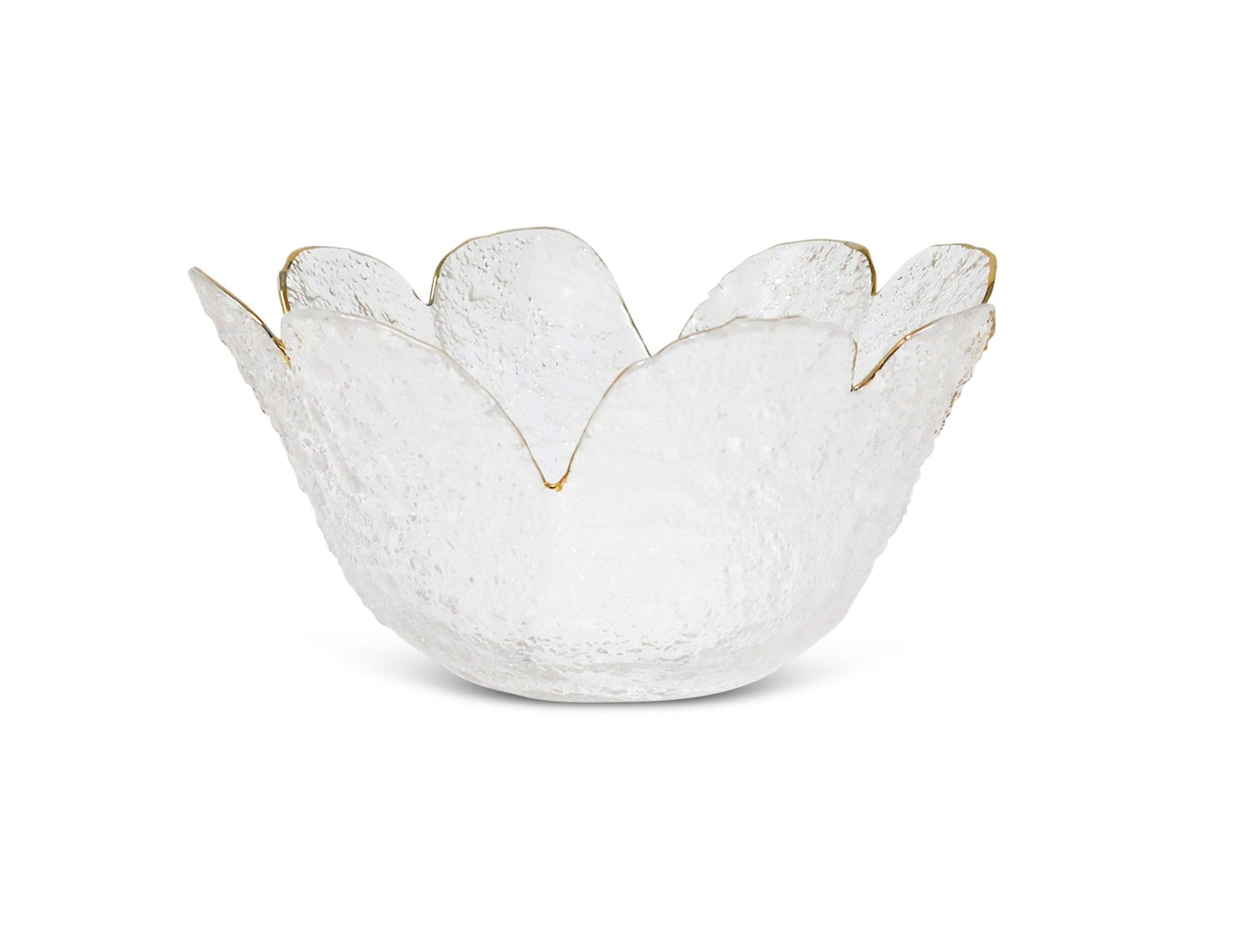 Flower Shaped Bowl with Gold Rim - HOUSE OF SHE