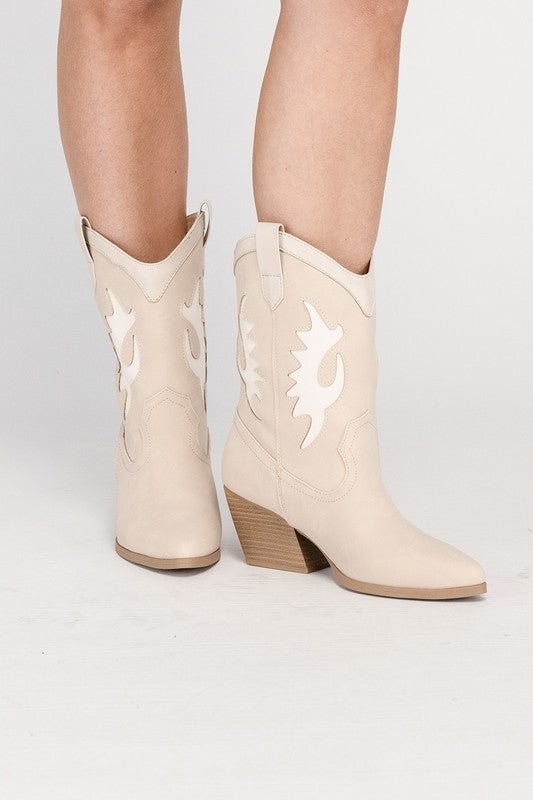Gigia Western High Ankle Boots - HOUSE OF SHE