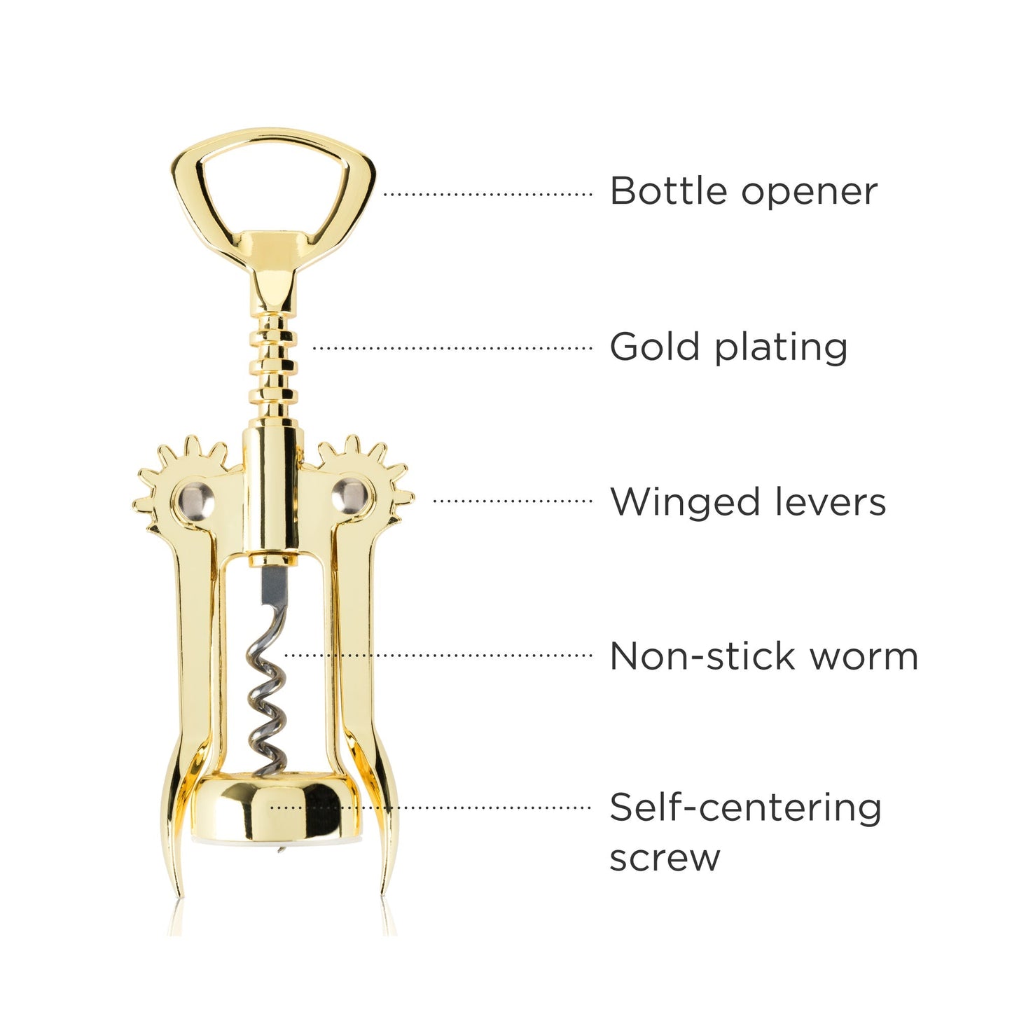 Gold Winged Corkscrew - HOUSE OF SHE