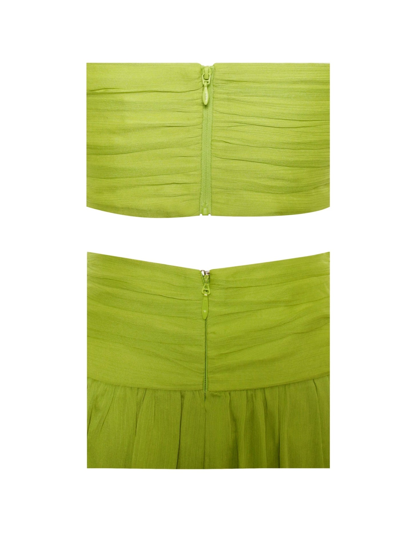 Quinby Chiffon Pleated Maxi Dress - HOUSE OF SHE