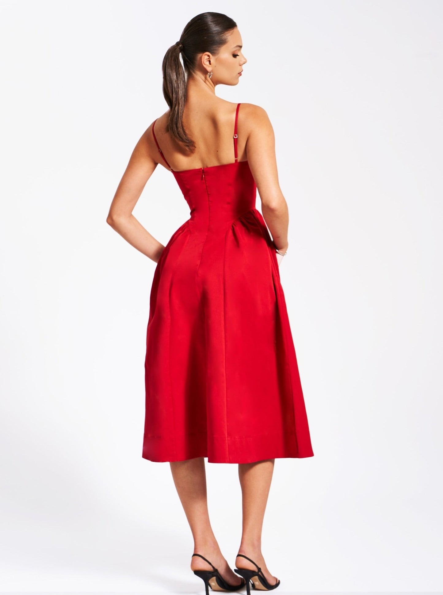 Rae Red Lace Dress - HOUSE OF SHE