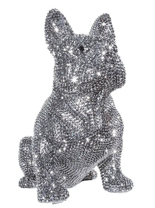 Rhinestone French Bulldog Bank