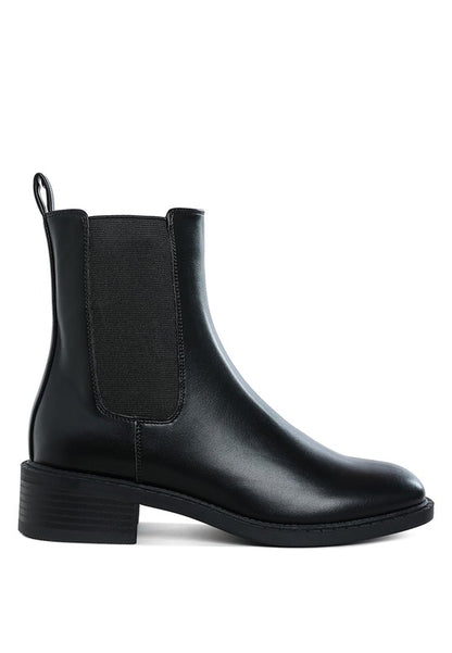 Tripoli Stacked Heel Chelsea Boots