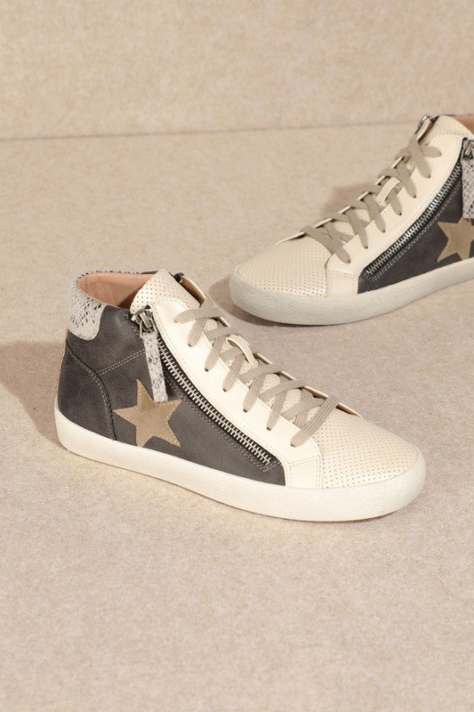 Star, High Top, Sneakers  HOUSE OF SHE