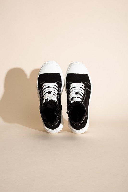 CRAYON-G Lace up Sneakers  HOUSE OF SHE