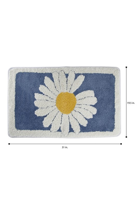 Soft Bath Mat - Flower