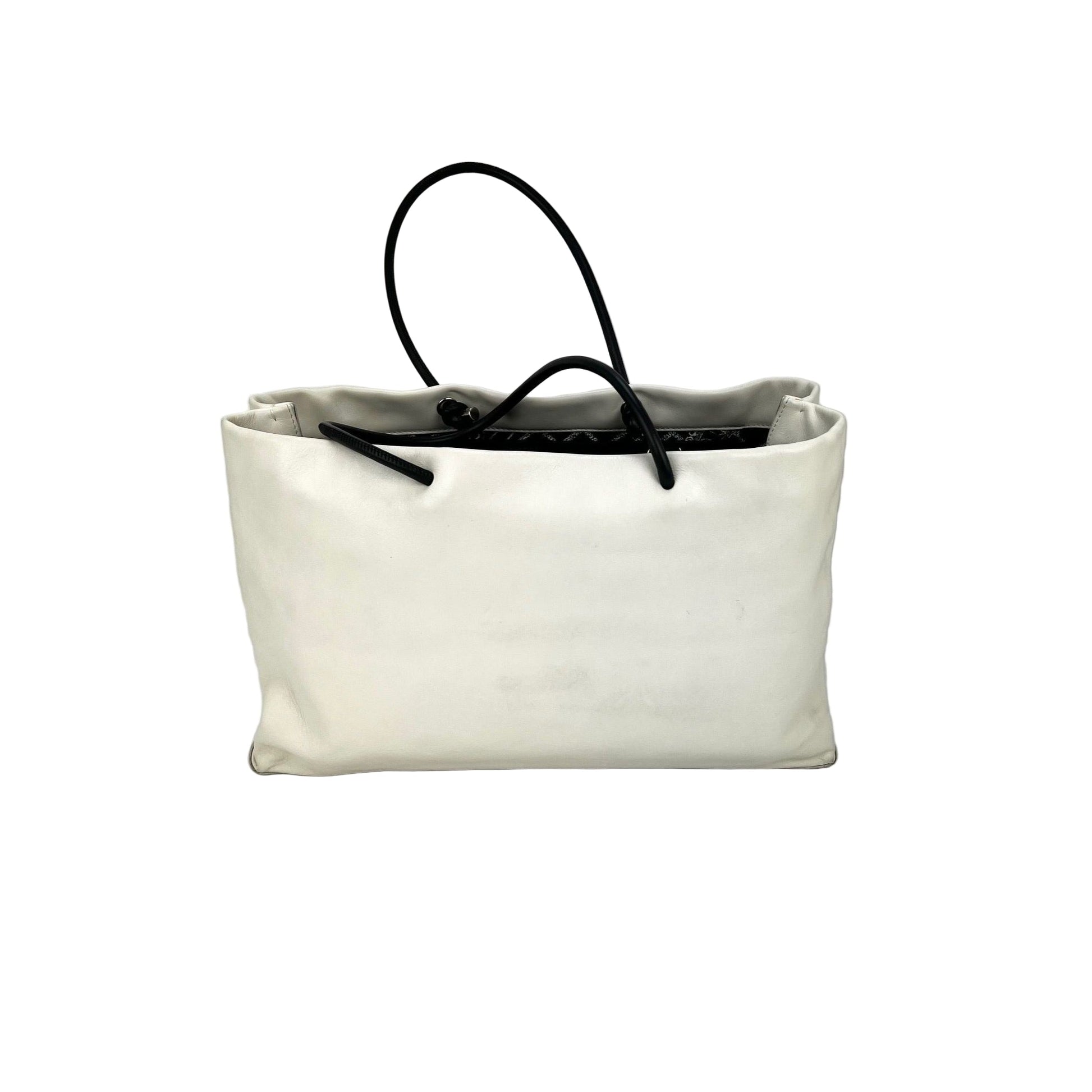 Chanel Essential 31 Rue Cambon Slopping White Leather Tote