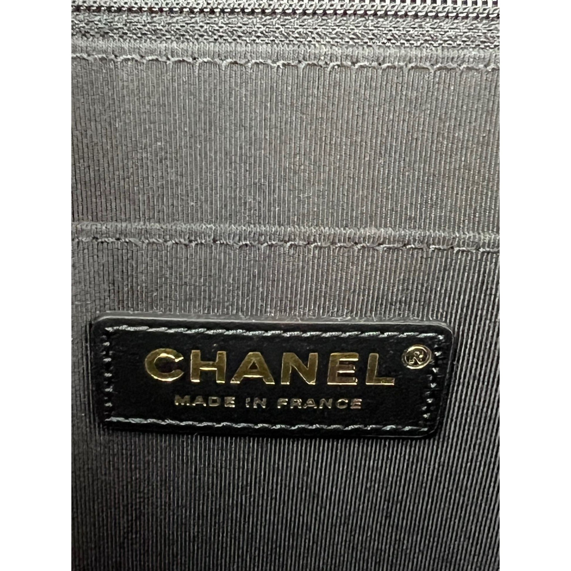 Chanel Calfskin Quilted Strap into Flap Black Burgundy Shoulder Bag - HOUSE OF SHE