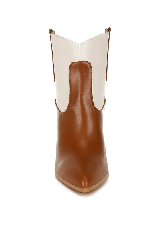 Gallops Two Tone Cowboy Boots - HOUSE OF SHE