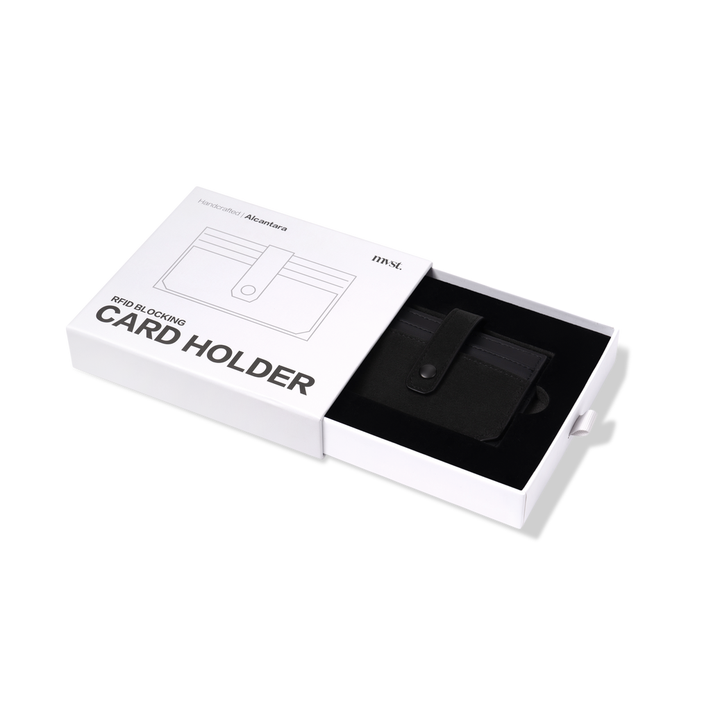 RFID-Blocking Alcantara Slim Wallet
