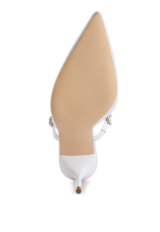 Sena Diamante Mule Heels - HOUSE OF SHE