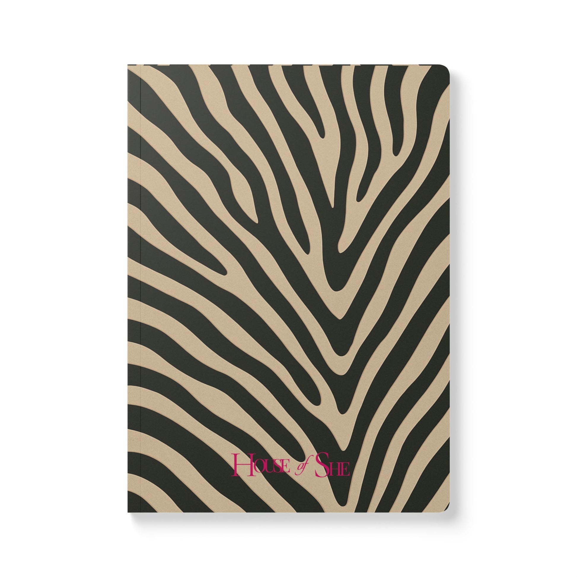 Zebra Print Softcover Journal - Stylish Notebook for Creative Minds - HOUSE OF SHE