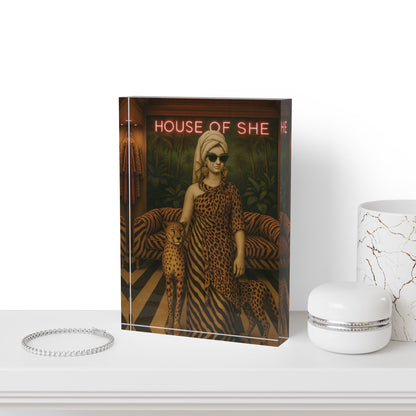 Modern Photo Block - 'House of She' Chic Decor