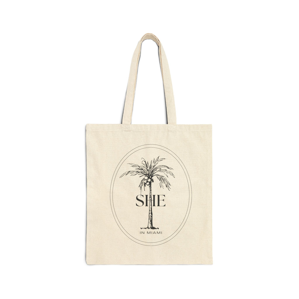 She Miami Canvas Tote Bag