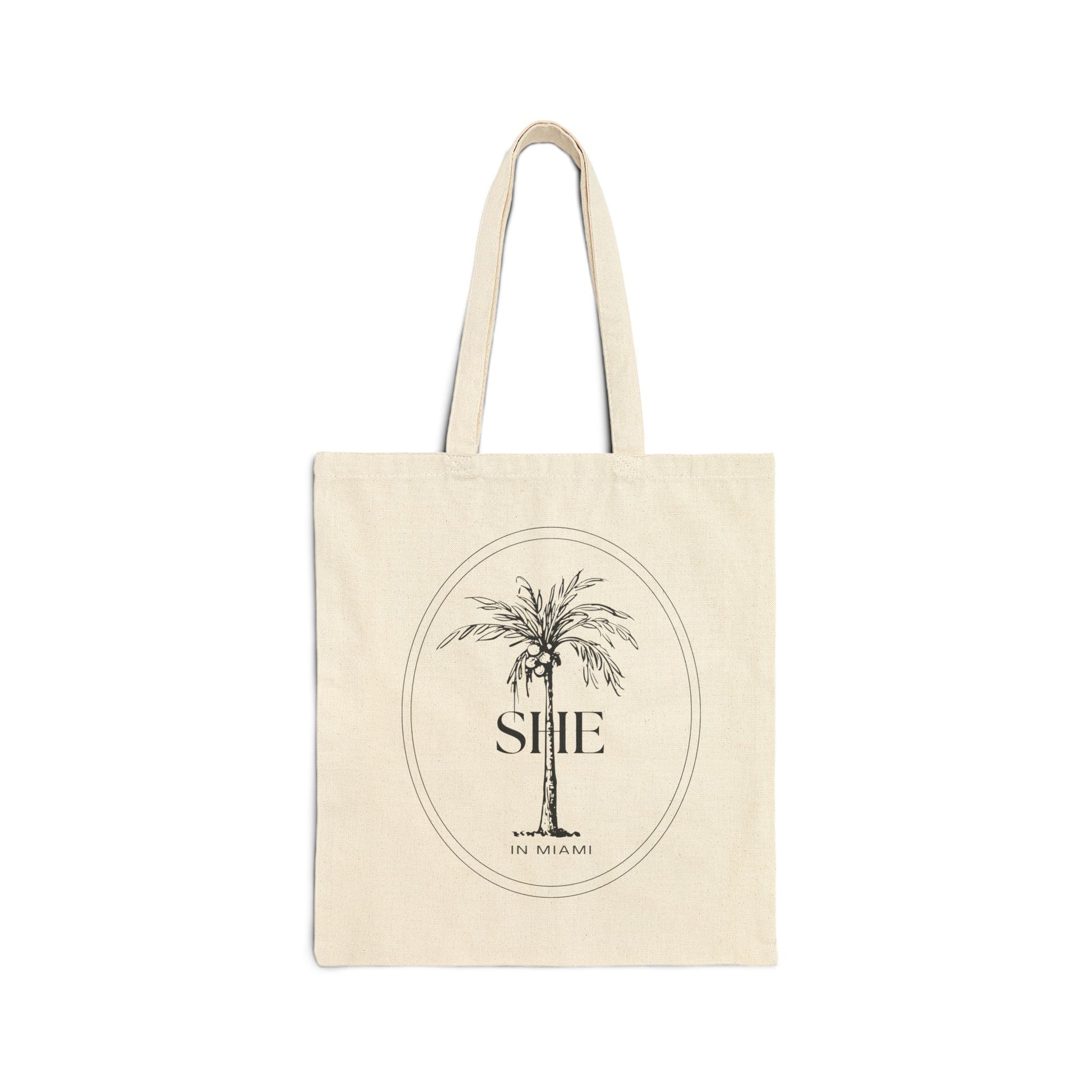 She Miami Canvas Tote Bag