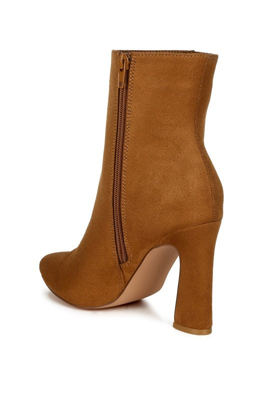 Clubdate Block Heeled Ankle Boots  HOUSE OF SHE