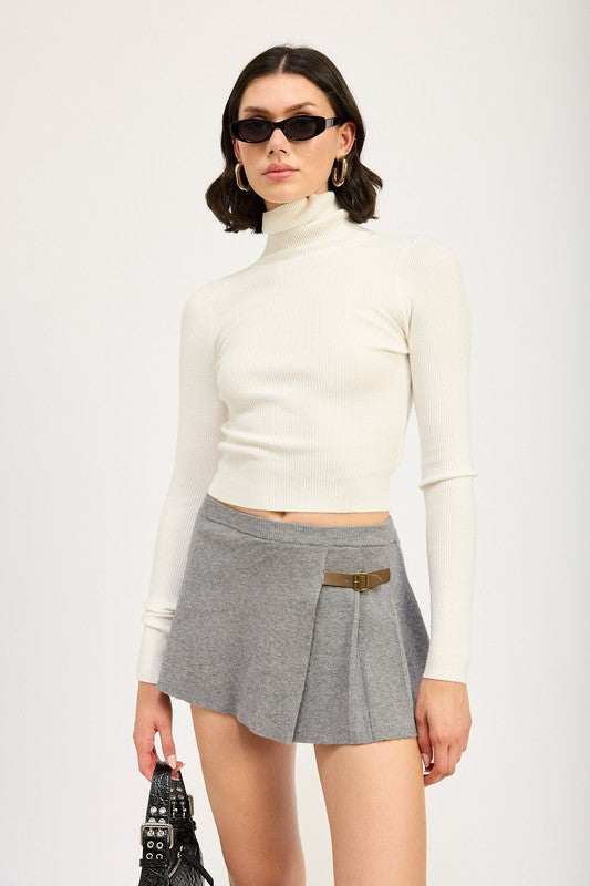 Kelis Turtle Neck Long Sleeve Top - HOUSE OF SHE