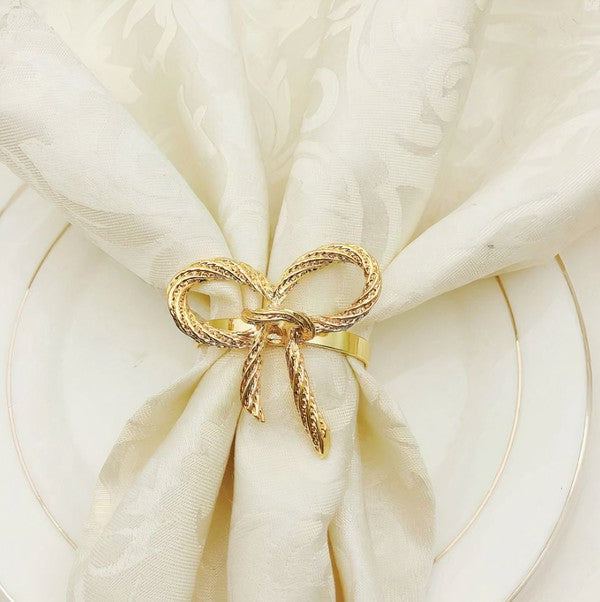 Bow Napkin Ring Set - HOUSE OF SHE