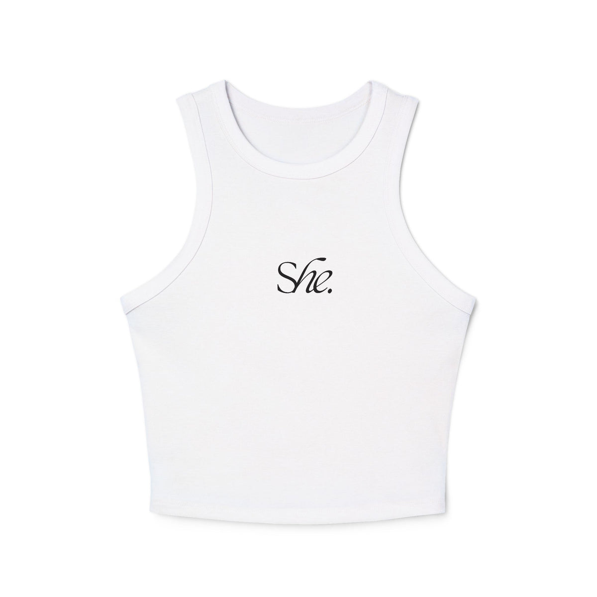 She. Women's Micro Rib Racer Tank Top - Stylish & Comfortable for Everyday Wear - HOUSE OF SHE