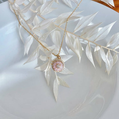 Moveable Pink Zircon Necklace