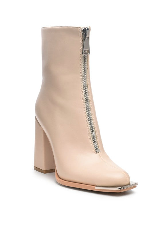 Flower Blade Ankle Boot Heels  HOUSE OF SHE