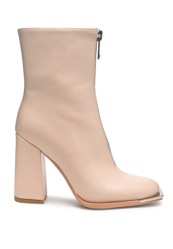 Flower Blade Ankle Boot Heels  HOUSE OF SHE