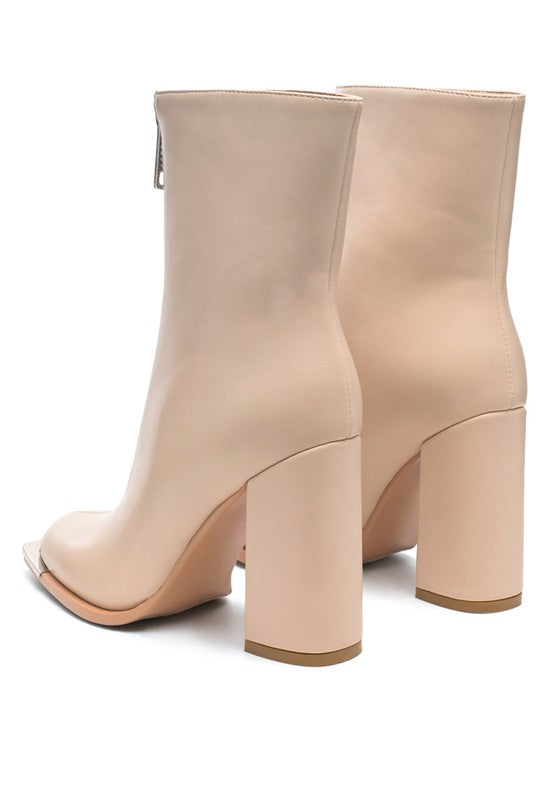 Flower Blade Ankle Boot Heels  HOUSE OF SHE