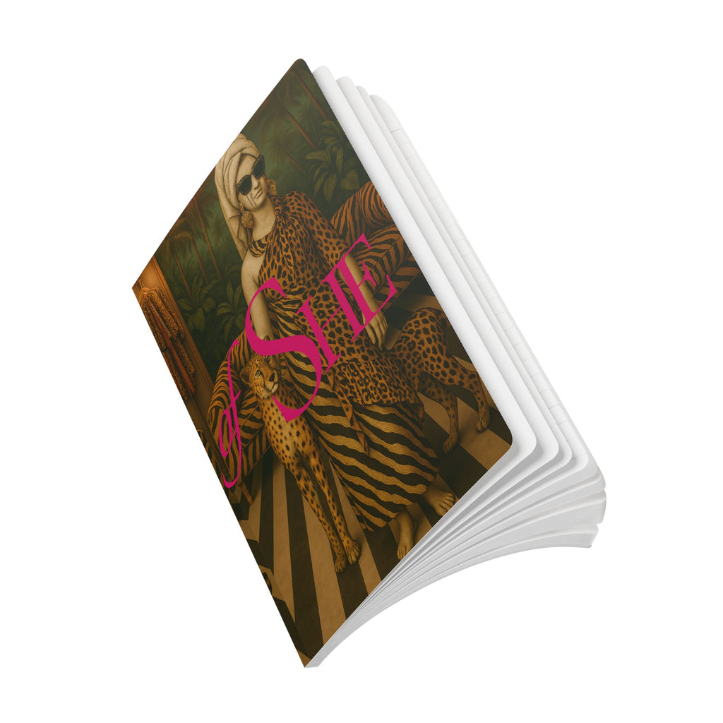 Chic Softcover Journal - 'of SHE HOUSE' Design with Inside Prints - HOUSE OF SHE